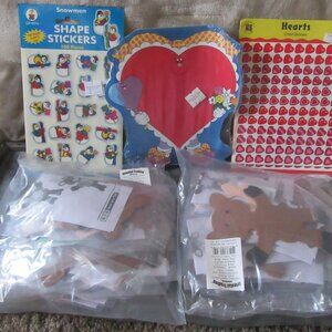 New Teacher Holiday Craft Kits (24 reindeer); Valentines Tablet; 200+ stickers